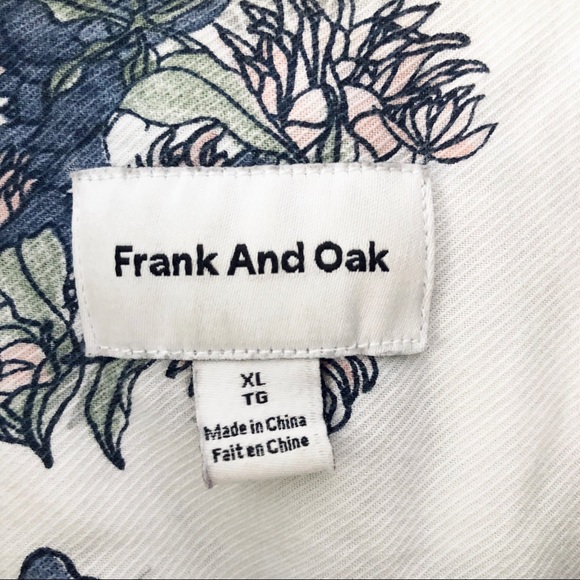 Frank and Oak Floral Button Down Shirt - Picture 7 of 7